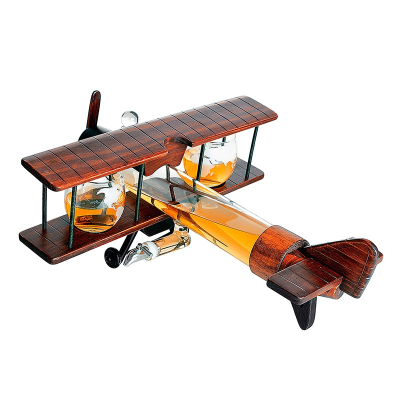 Best Quality Airplane Shaped Wine Decanter Custom Unique Wine Bottle Glass