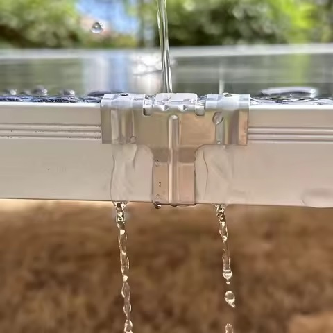 Solar Panel Cleaning Water Guide Water Drain Clip