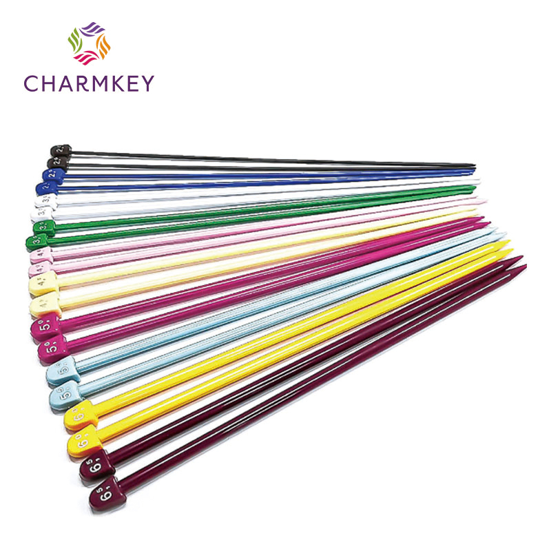 Juego De 10 Colores Ganchillos Plastico, 10 Colors Plastic Single Point Needle Set