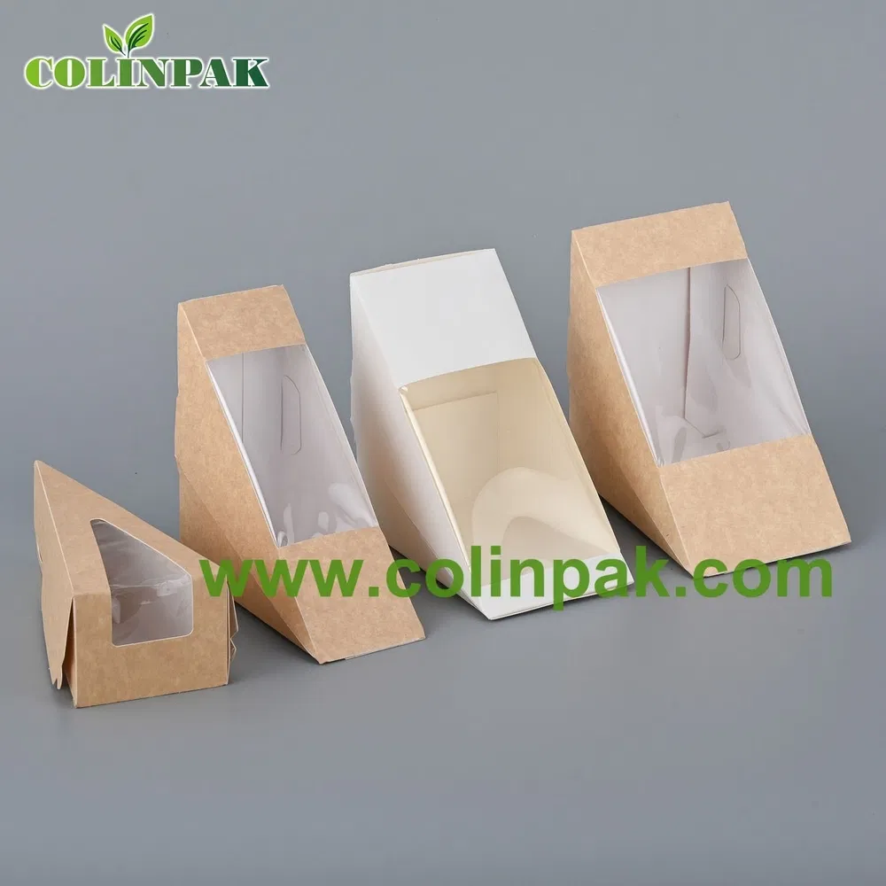Deformation Resistant Moisture Proof Disposable Sandwich Paper Box for Camping Site