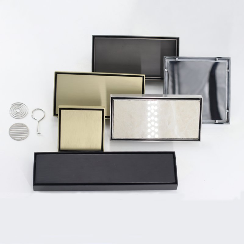 Wholesale Square 304 Stainless Steel Bathroom Anti Odor Tile Insert Floor Drain
