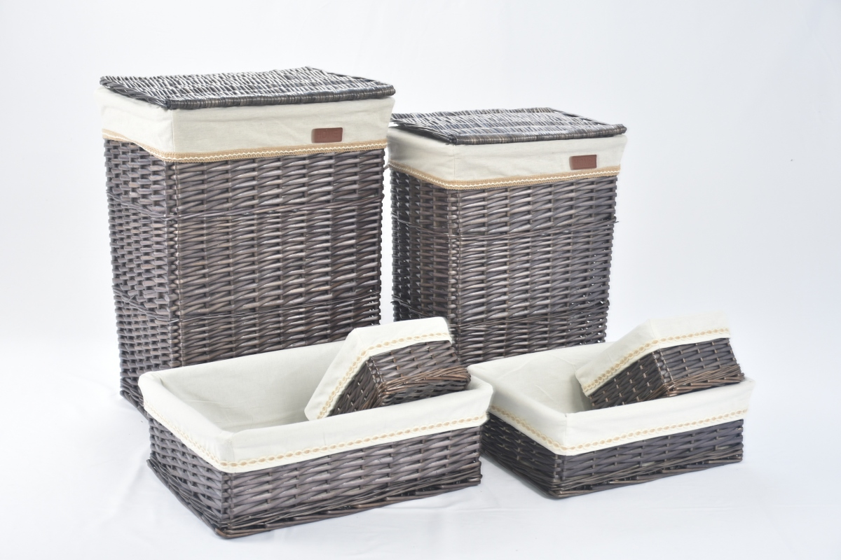 Best Selling Willow Laundry Basket Home Storage Box Eco Friendly Hamper