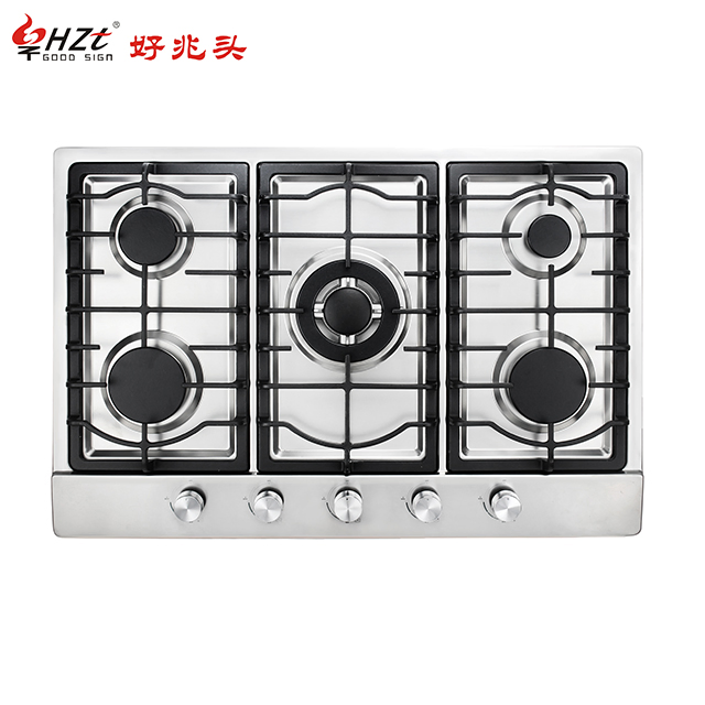 Hot Sell Model 5 Sabaf Burner Built-in Durable Gas Hob Cooker Gas Stove Gas Kitchen Appliance Popular