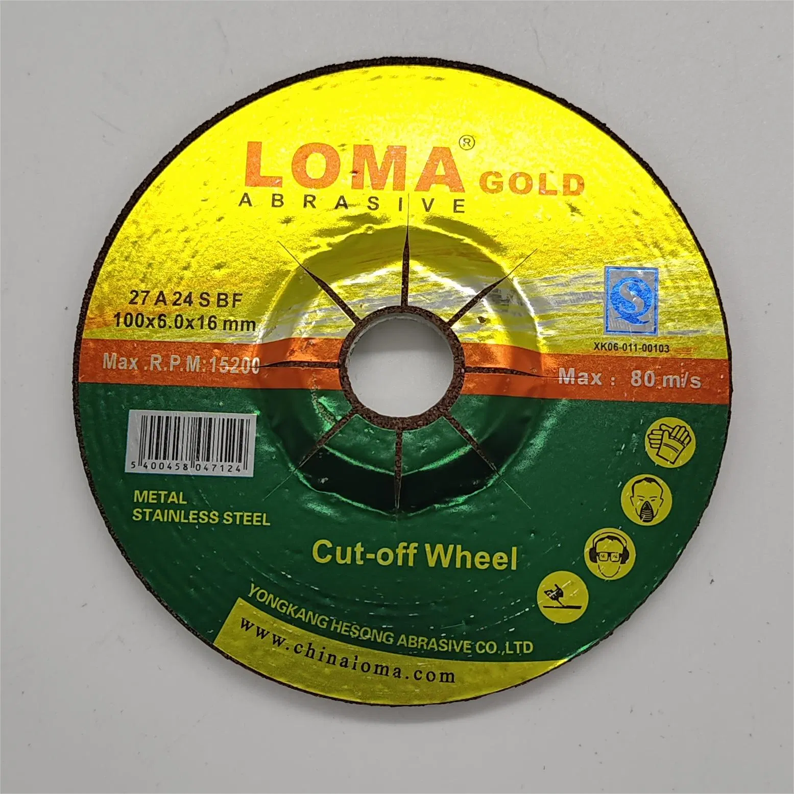 Loma Grinding Abrasive Disc for Metal 100X6X16mm