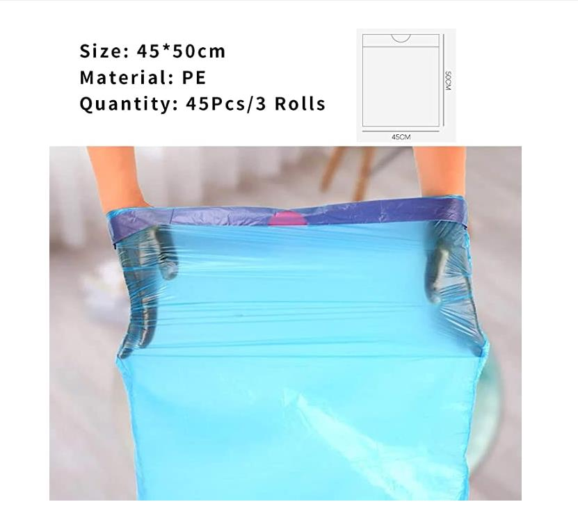 High Quality Waterproof Plastic Drawstring Garbage Bags
