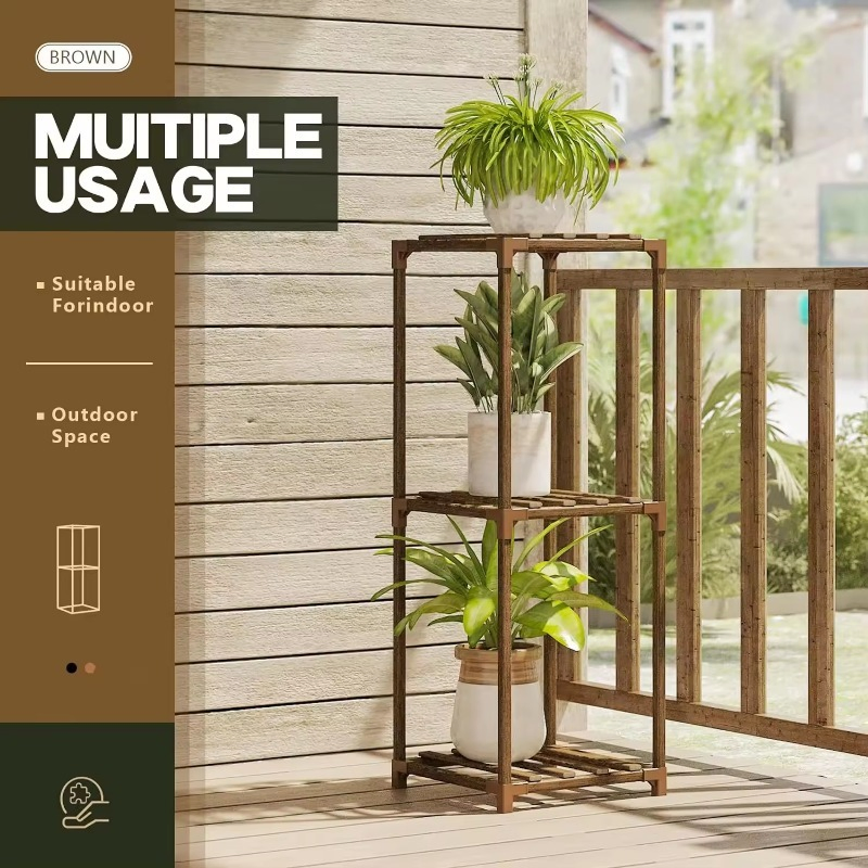 Factory Outlet Tight High-Strength Wooden Flowers Party Decor Garden Tools Flower Stand