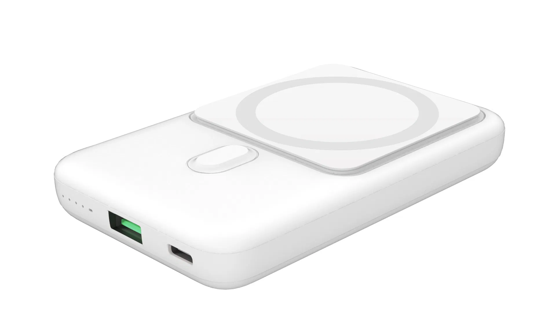 Магнитный пауэрбанк 10000 мАч с беспроводной зарядкой 15W