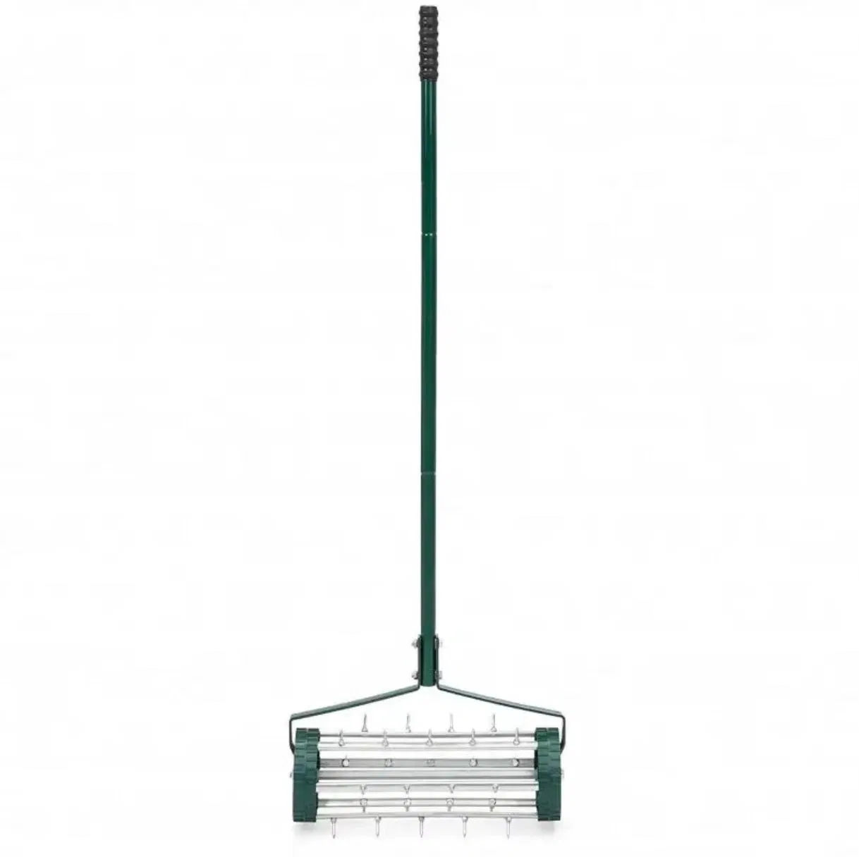 Garden Heavy-Duty Lawn Aerator Roller with 48 Steel Spikes Adjustable Handle