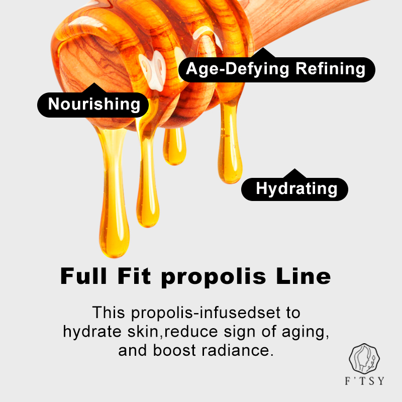 Natural Lightening Whitening Moisturizing Propolis Skin Care Set for Glowing Skin