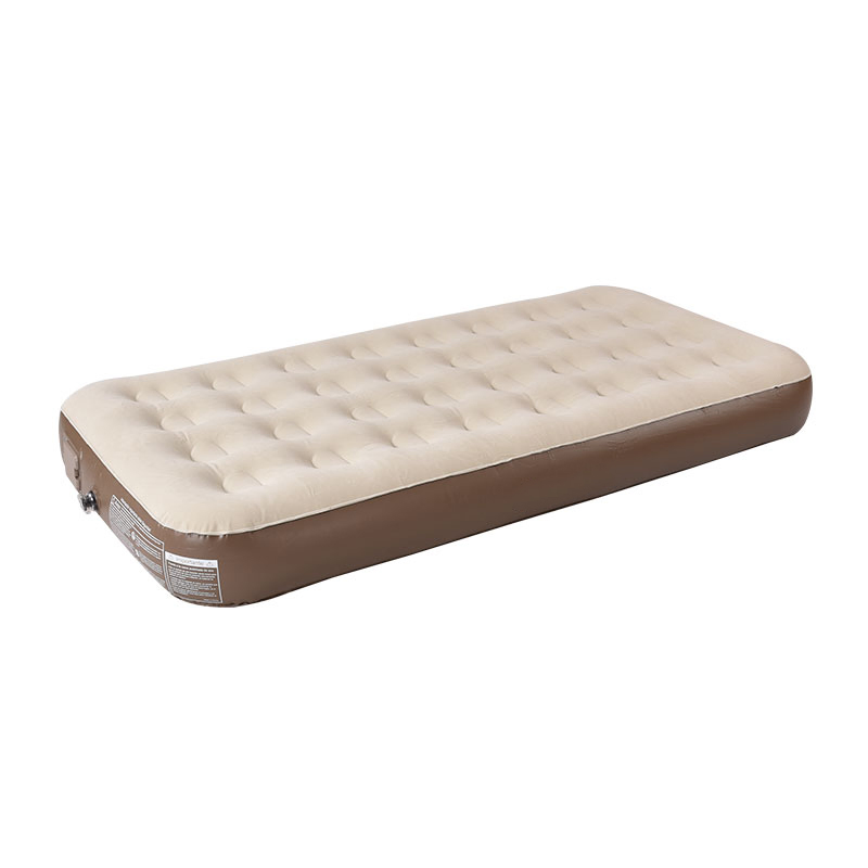Single Air Mattress Comfortable Built-in Electric Pump Air Bed Fiber-Tech Inflatable Bed