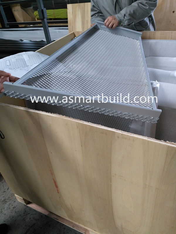 Decorative Metal Ceiling with Soundproof Mineral Wool Application in High-End Building