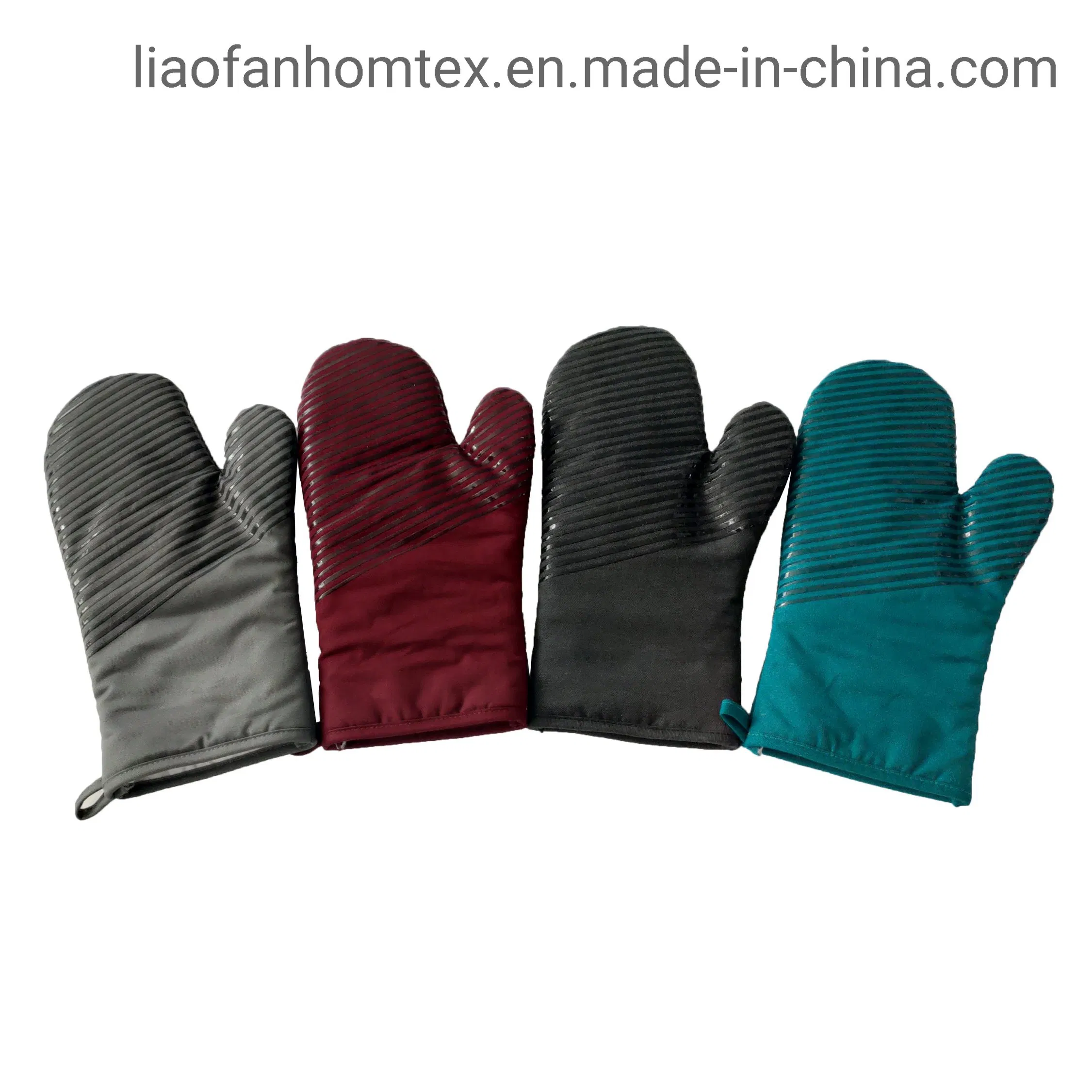 2022 Kitchen Oven Mitten Heat Resistant Pot Holder OEM Fashion Style Cotton Oven Mitts