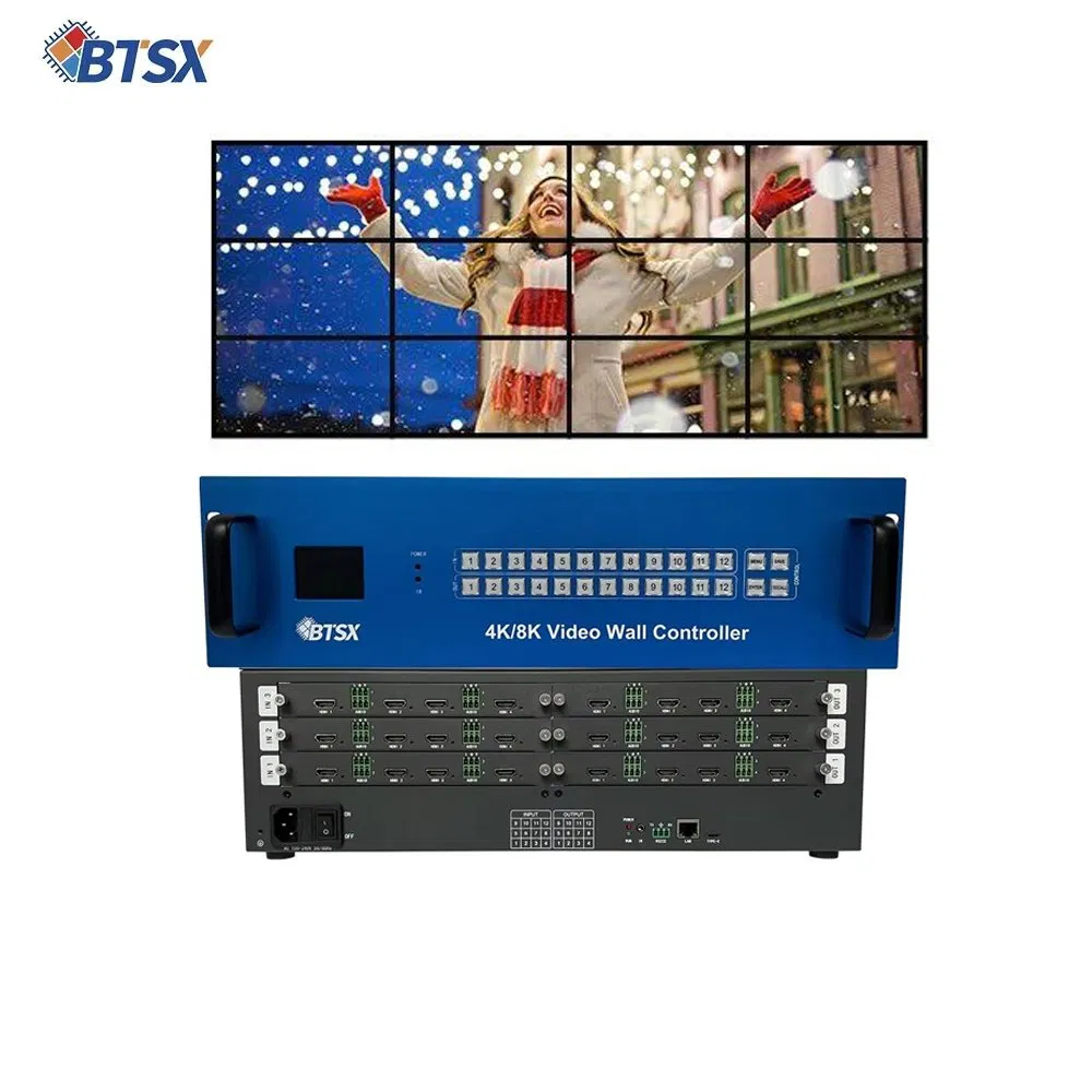 Матричный коммутатор 4K60 12x12 для видеостен