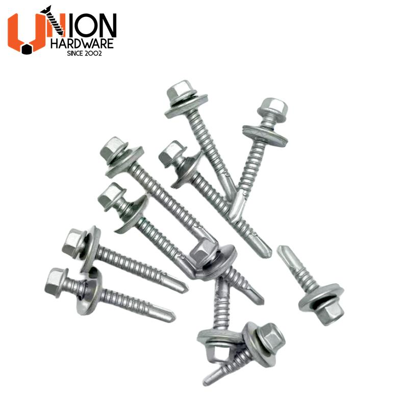 Hex Washer Cut Thread SUS304 Zinc Plated Bi-Metal Self-Drilling Screws