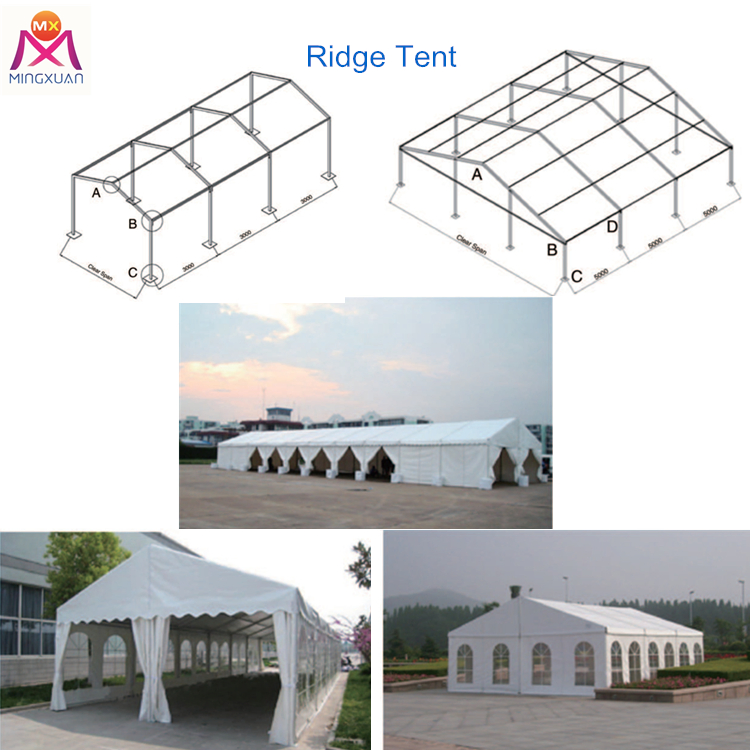 Outdoor Wedding Clear Span Small Ridge Party Tent