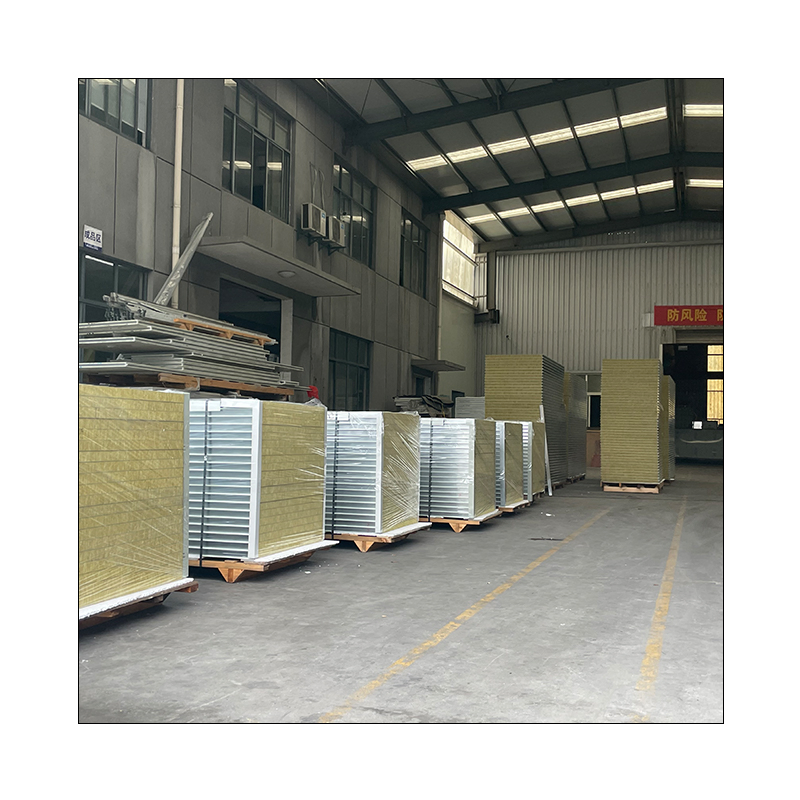 Factory Price Rock Wool Colored Steel Cleanroom Sandwich Board for Cleanroom