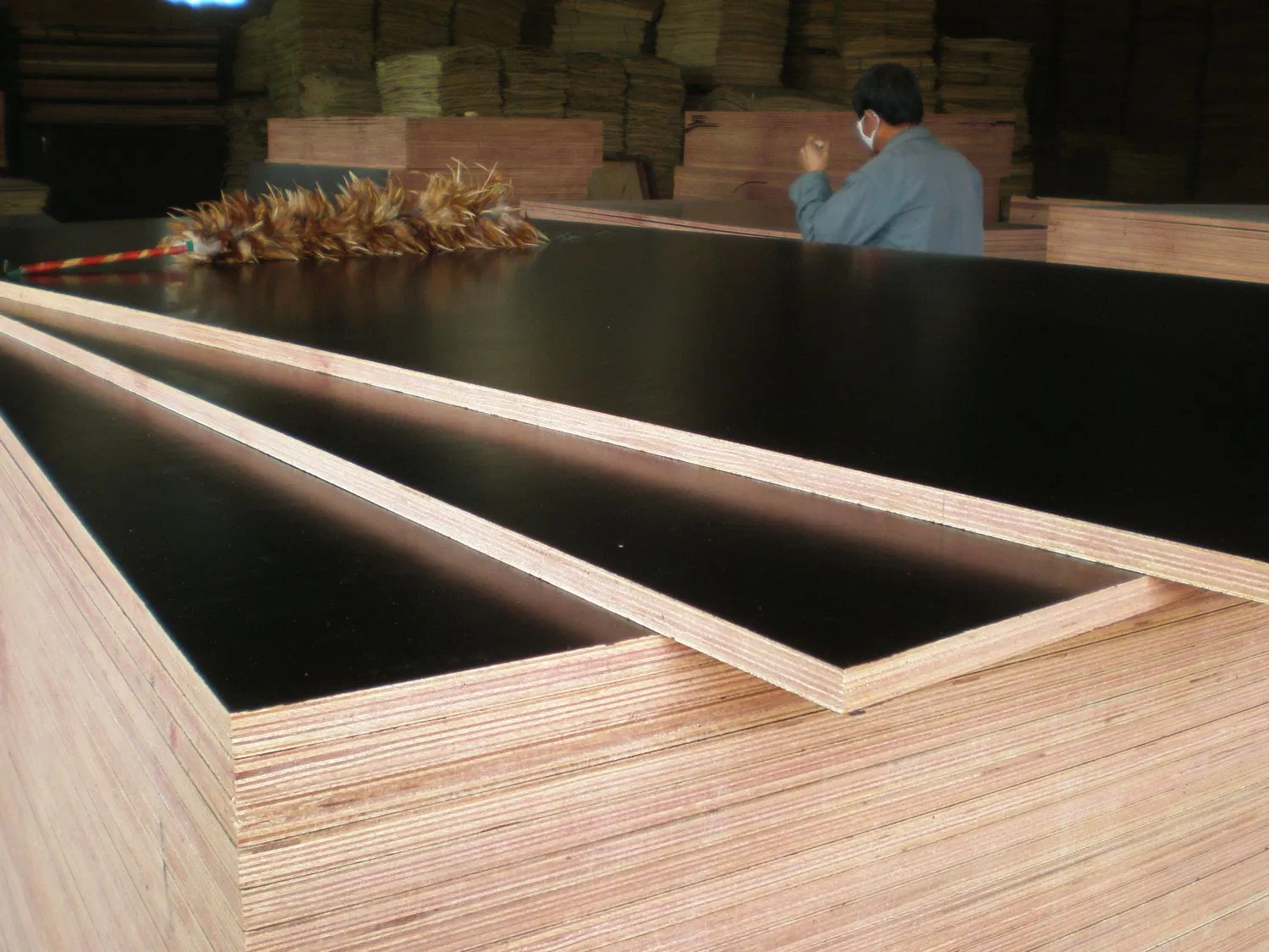Film Faced Plywood 4*8' Size Brown/Black with Logo 15mm Polar Ffp From China Linyi