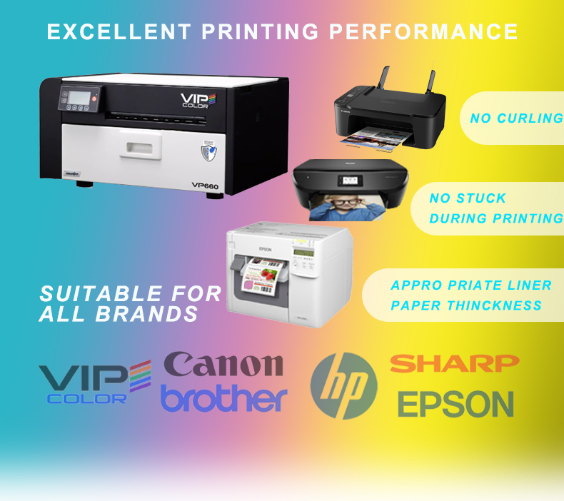 Rightint Opaque Carton A4, in Rolls, OEM Custom Holographic Sticker Roll