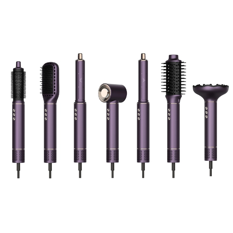 Factory Wholesale Seven-in-One Multifunctional High-Speed Hair Dryer, Fully Automatic Curling Iron, Straightening Comb, Portable Hair Dryer Comb