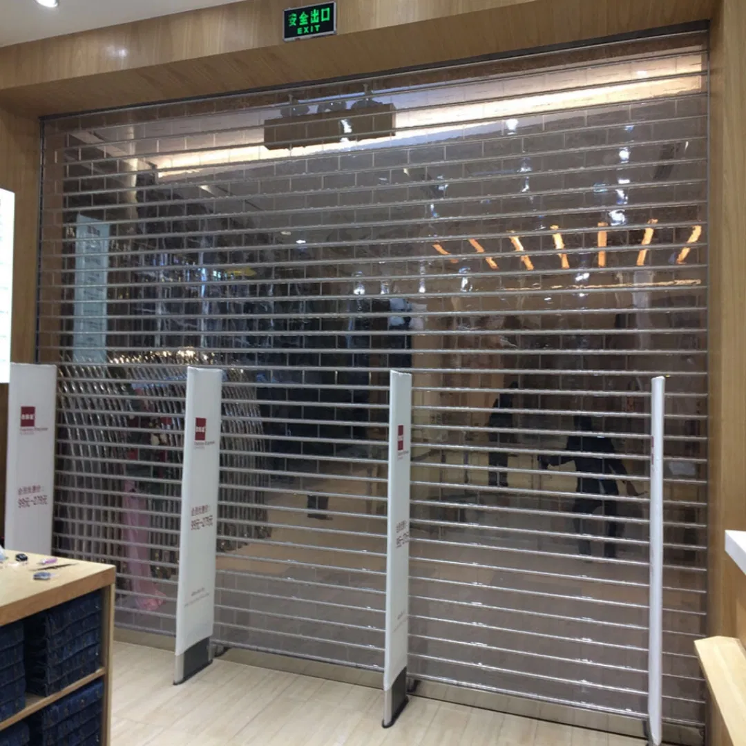 Functional PVC Perspective Rolling Shutter Door, AC/DC Motor