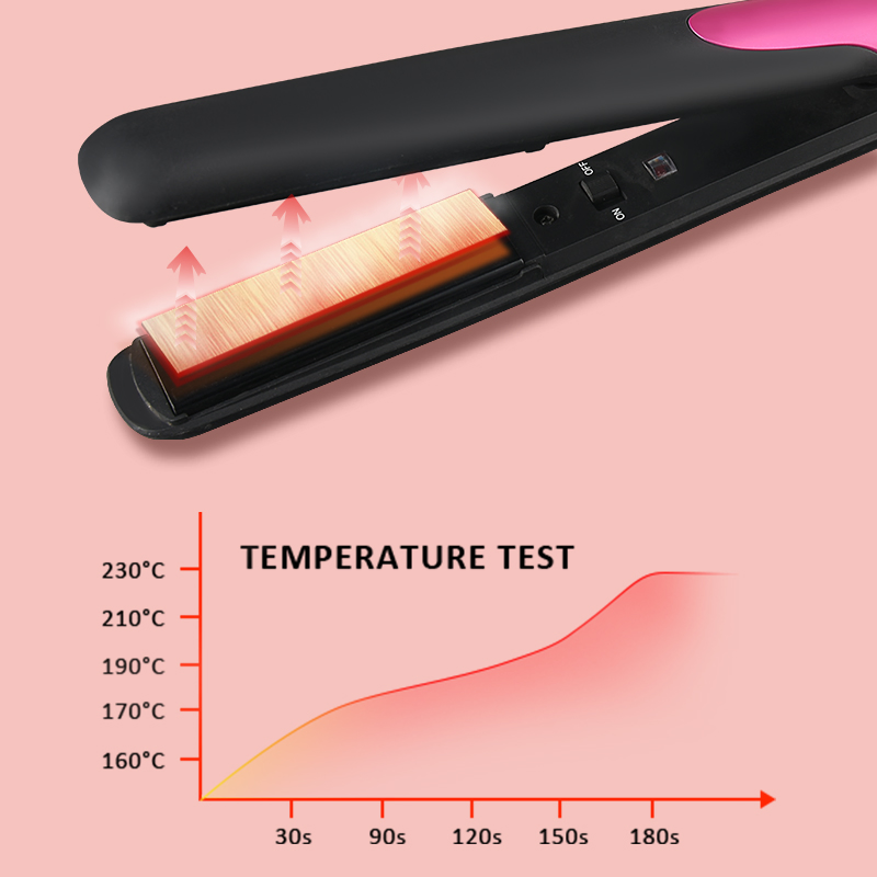Custom Digital Flat Iron Black Hair Extension New Crimp Auto-Shut off Function LCD Display Hair Straightener