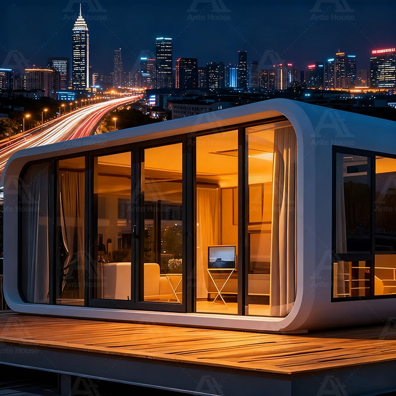 White or Customized Color Steel Structure Apple Cabin Prefabricated Prefab House