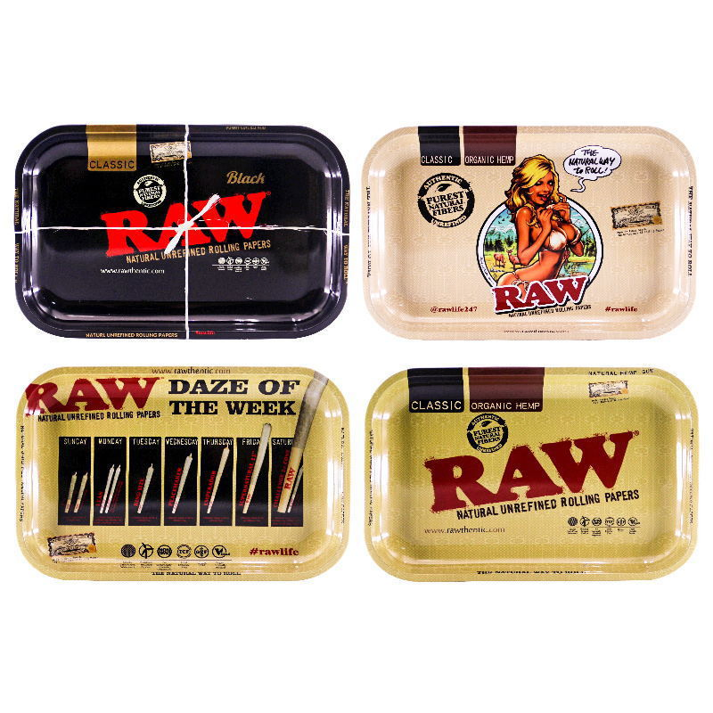 280*180mm Tinplate Rolling Tray Raw Medium/Large Smoke Tray Smoking Accessories