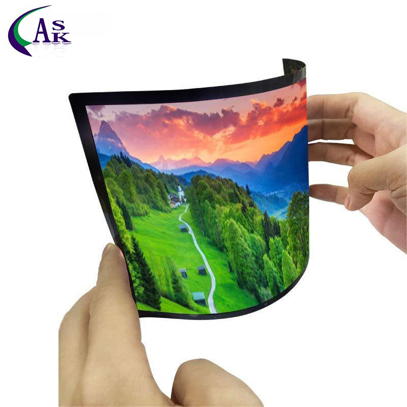7.8 Inch Display Accessories Trransparent Ultra Thin Rollable Amoled Flexible Touch Screen Accessories Soft OLED Flex Curved IPS Display Module Display