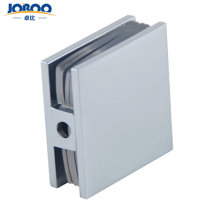 Square Wall Mount Clamp for Frameless Shower Enclosures