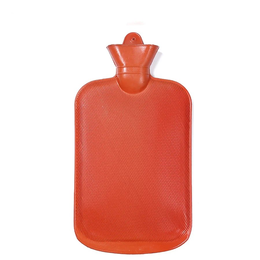 Reusable Mercerized Explosive-Proof Bottle 500ml 1L 2L Covered Electric Rubber Silicone Hot Water Bag with Fleece Cover