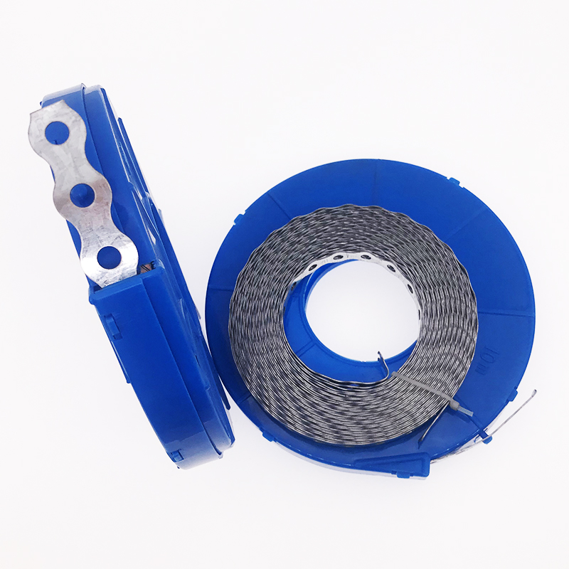 Factory Metal Straight and Rounded Type of PVC Fixed Banding and SS304 Muti Holes 17mm Perforated Steel Strip Fixing Belt