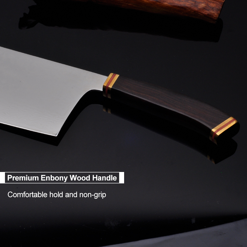 Sharp Durable Damascus Steel Blade Sushi Tools Nakiri Knife