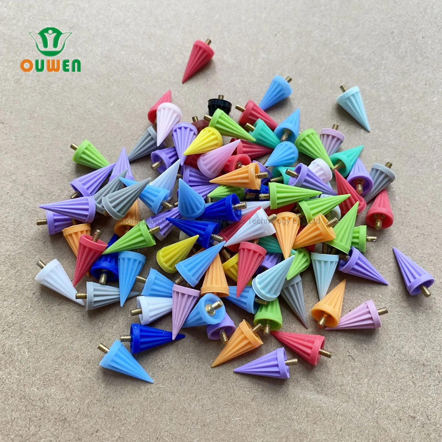 Ouwen Dentistry Instrumental Polisher Accessories Thraed Rubber Cleaning Polishing Cup