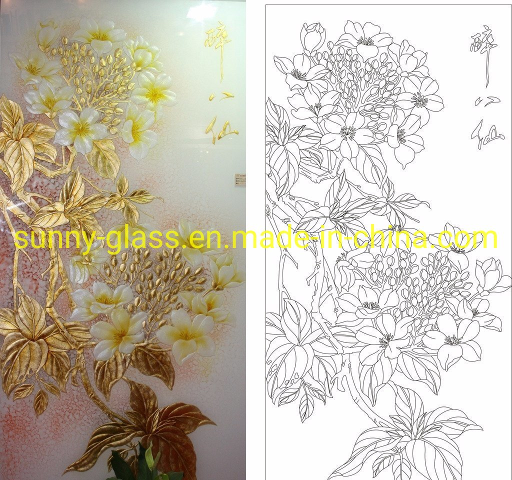 Clear Patterned Glass for Windows and Shower Doors