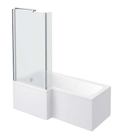 Угловая акриловая ванна Waltmal с дверцей