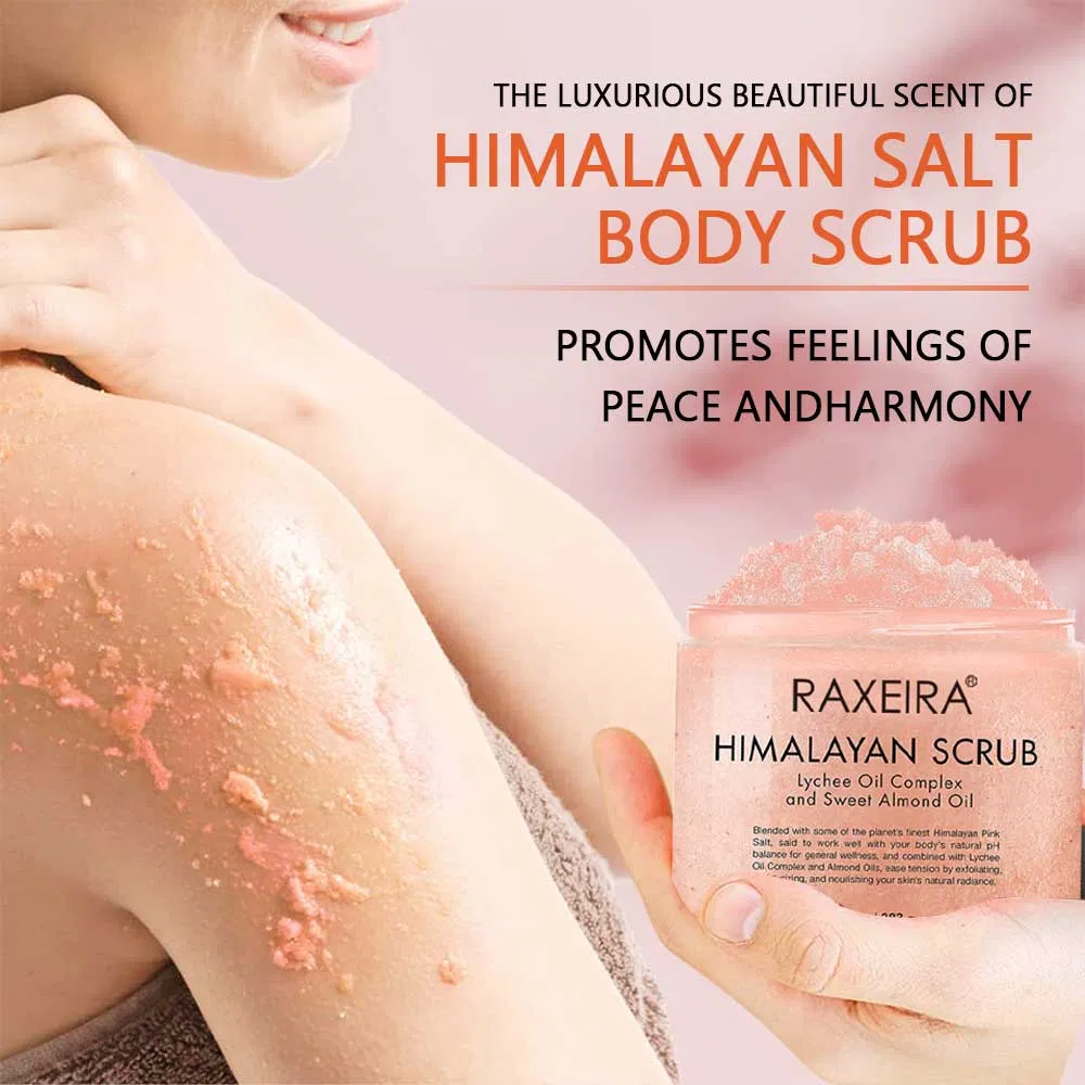 100% Natural Hydrating and Exfoliating Himalayan Salt Body Scrub for Acne Prone
