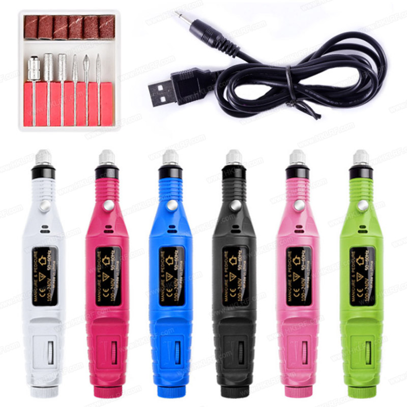 Professional 30000rpm Portable Rechargeable Electric Nail Drill Polisher