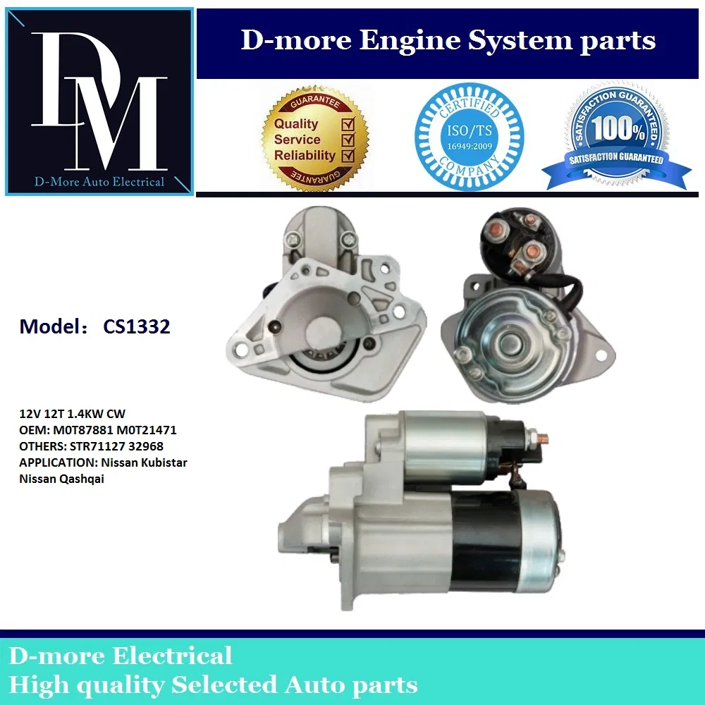 Стартер Ni-San Rena-Lt CS1332 12V 1.4kW