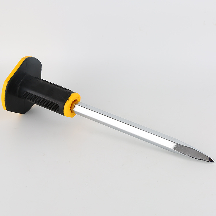 Stainless Steel Forged Spray Plastic Triangular Handle Can Be Customized Masonry Chisel for Woodworking