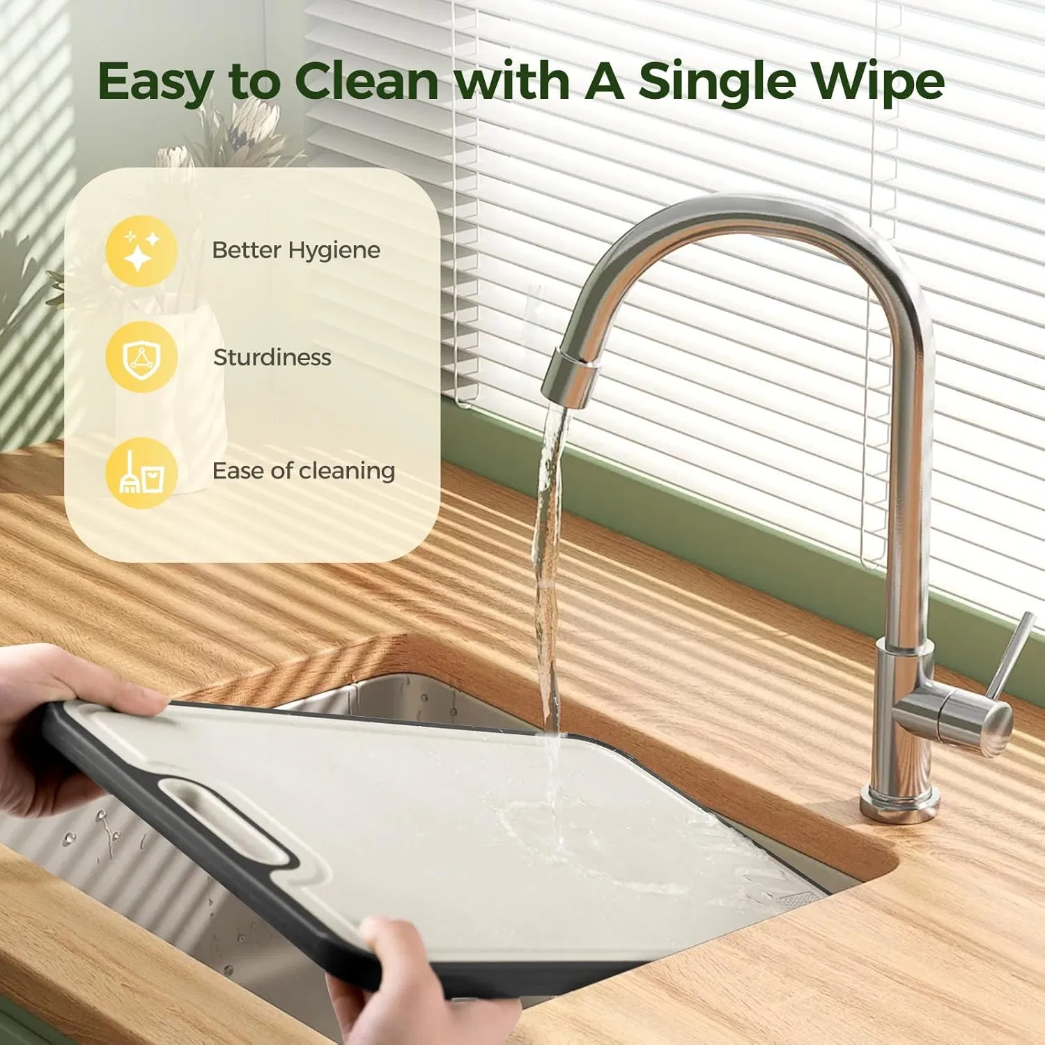 Титановая разделочная доска Cadia, двусторонняя