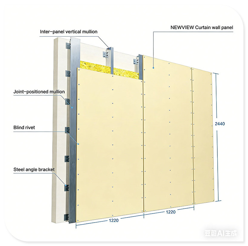 Outstanding Outdoor Wall Fiber Cement Board Curtain Wall