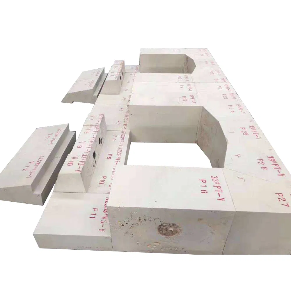 Огнеупорный кирпич AZS из циркониевого корунда