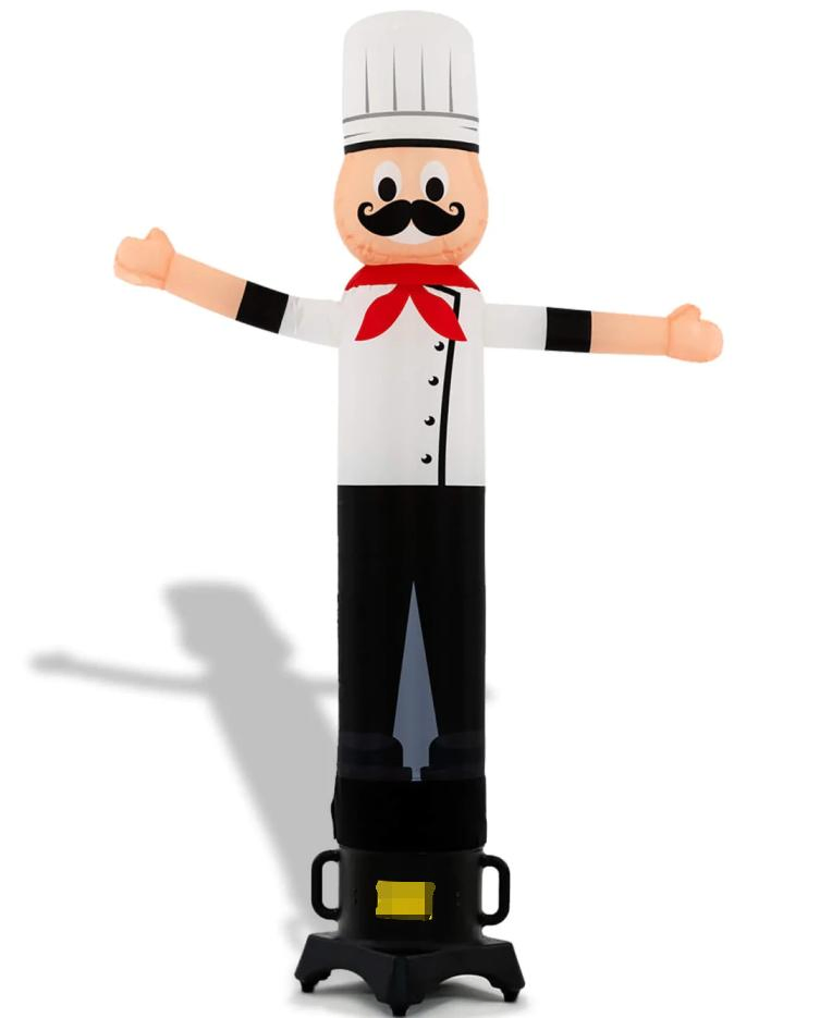 Advertising Chef Skydancer for Promotion Activity Custom Air Dancing Waving Tube Man Guy Sky Dancer