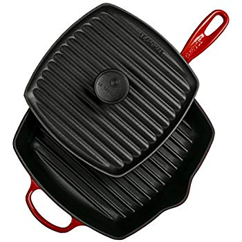 Пресс для стейков чугунный квадратный, покрытие растительным маслом