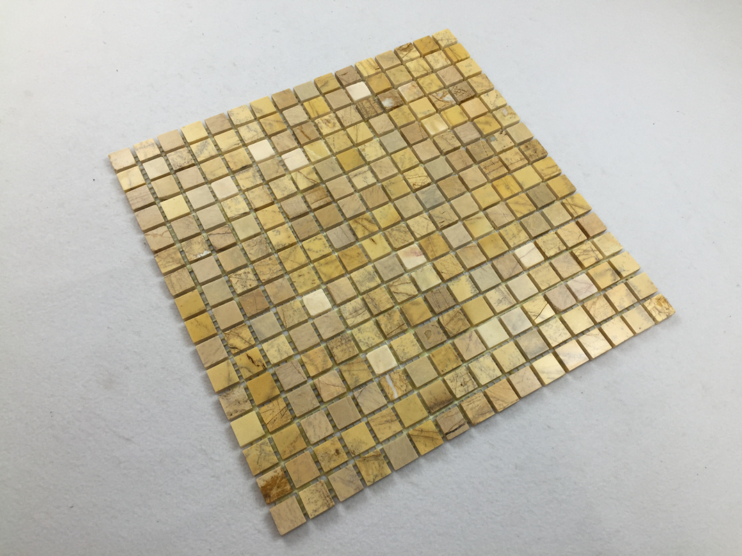 Мозаика из белого мрамора 3D для пола в ванной