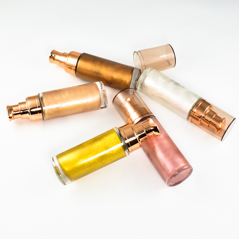 Glitter Liquid Body Highlight Good Quality Face Vegan Liquid Highlighter Custom Logo