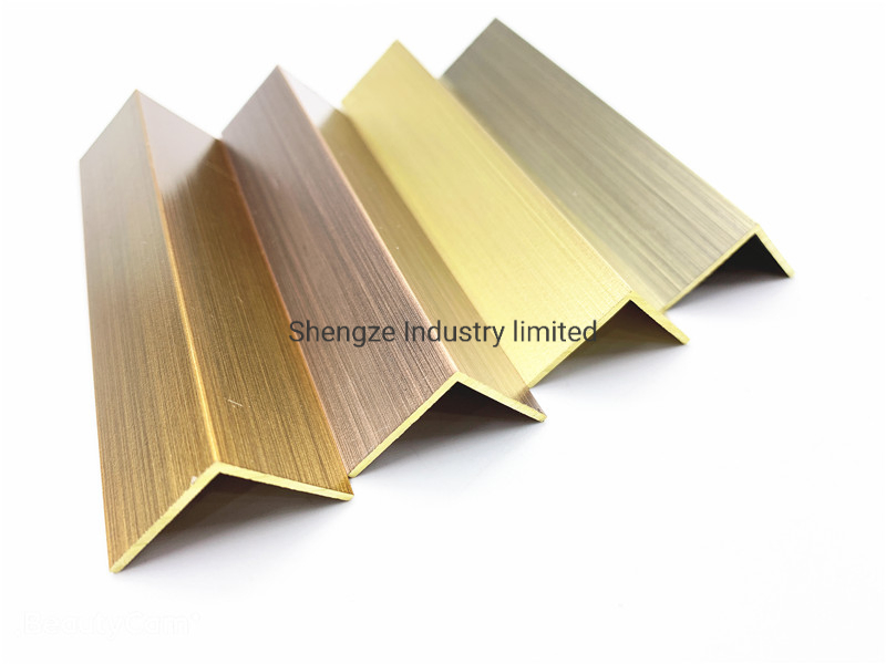 Metal Aluminum Corner Edging Curved Tile Trim for Listello Profile