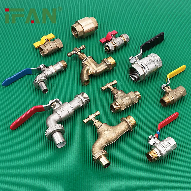 Ifan Factory Supply Brass Copper Forged Water Tap 1/2 3/4 Inch Garden Outdoor Faucet Brass Bibcock