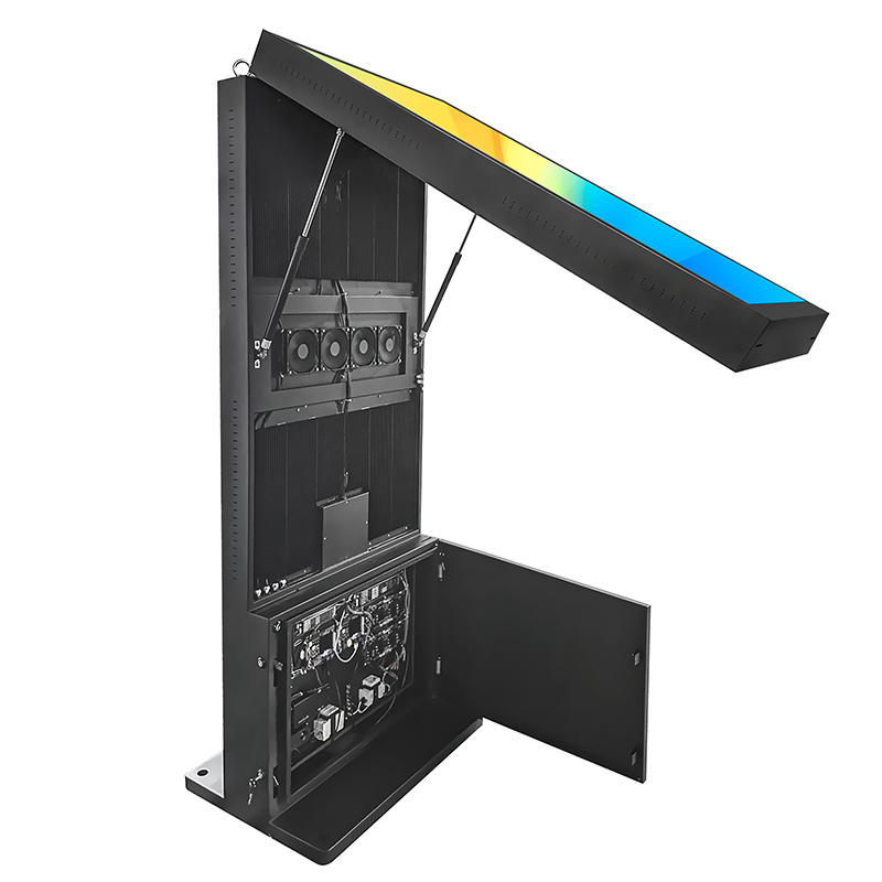 High Brightness 4K Floor Standing Weatherproof Dual Screen Outdoor Advertising Digital Signage Display
