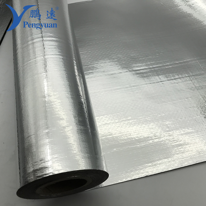 Alu Foil Coated Woven Fabric Laminated Wall Wrap Thermal Insulation Building Material
